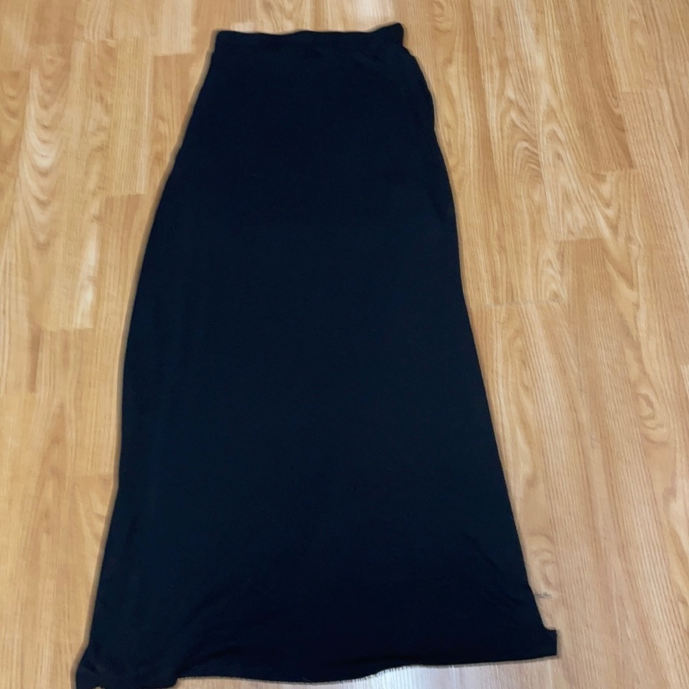 Charlotte Russe Size M black slim split sexy skirt with short under skirt
